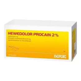 HEWEDOLOR Ampollas de procaína al 2%, 100 uds