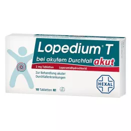 LOPEDIUM T aguda para diarrea aguda, comprimidos, 10 uds