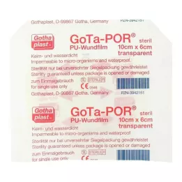 GOTA-POR PU Película para heridas, 10x6 cm, yeso estéril, 1 ud