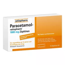 PARACETAMOL-ratiopharm 1000 mg supositorios, 10 uds