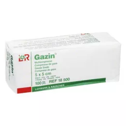 GAZIN Gasa comp. 5x5 cm no estéril 8 veces operación, 100 uds