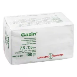 GAZIN Gasa comp. 7,5x7,5 cm no estéril 8 posiciones, 100 uds