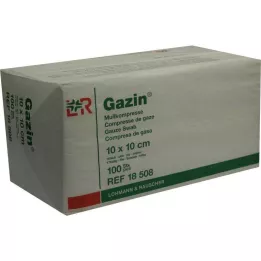 GAZIN Gasa comp. 10x10 cm no estéril 16 veces, 100 uds
