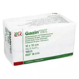 GAZIN Gasa comp. 10x10 cm no estéril 12 pliegues RK, 100 uds
