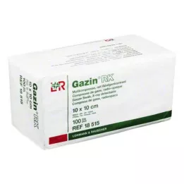 GAZIN Gasa comp. 10x10 cm no estéril 16 pliegues RK, 100 uds