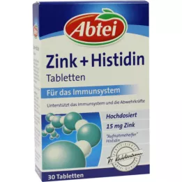 Abtei Tabletas de histidina de zinc +, 30 pz