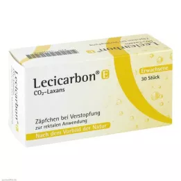 LECICARBON Supositorios E CO2 Laxans para adultos, 30 uds