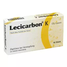 LECICARBON Supositorios para niños K CO2 Laxans, 10 uds
