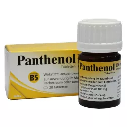 PANTHENOL Comprimidos de Jenapharm de 100 mg, 20 uds