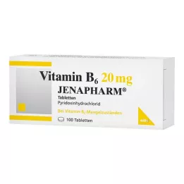 VITAMIN B6 20 mg Jenapharm comprimidos, 100 uds