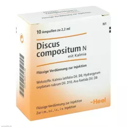 DISCUS Ampollas de compositum N con Kalmia, 10 uds