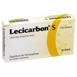LECICARBON Supositorios S CO2 Laxans, 10 uds