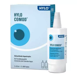 HYLO-COMOD Gotas para los ojos, 2X10 ml