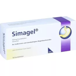 SIMAGEL Tabletas de masticación, 50 pz