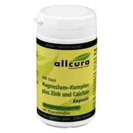 MAGNESIUM KOMPLEX con cápsulas de zinc y calcio, 100 uds