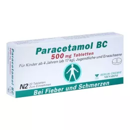 PARACETAMOL BC Comprimidos de 500 mg, 20 uds