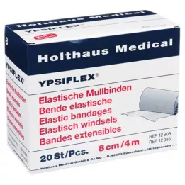 MULLBINDEN Elástico 8 cm x 4 m, 20 uds