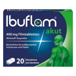 IBUFLAM Tabletas de recubierta de película aguda de 400 mg, 20 pz