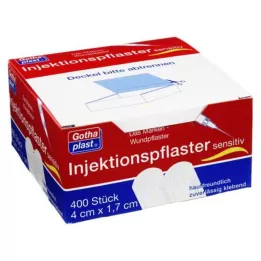 GOTHAPLAST Parche inyectable sensible 1,7x4 cm, 400 uds
