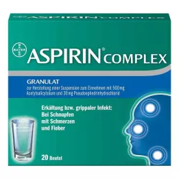 ASPIRIN COMPLEX Btl.m.Gran.z.Herst.e.Susp.z.Einn., 20 uds