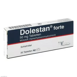 DOLESTAN comprimidos forte, 20 uds