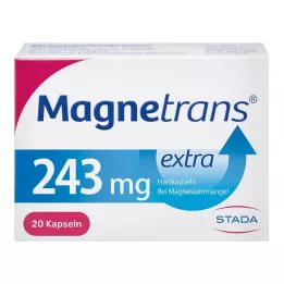 MAGNETRANS Cápsulas duras extra de 243 mg, 20 uds