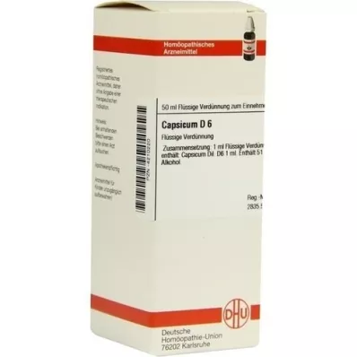 Capsicum D 6, 50 ml