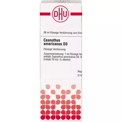 CEANOTHUS AMERICANUS Dilución D 3, 20 ml