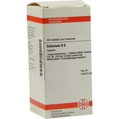 SELENIUM D 8 tabletas, 200 pz
