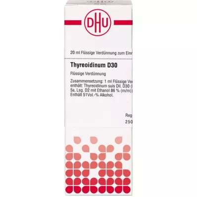 THYREOIDINUM Dilución D 30, 20 ml