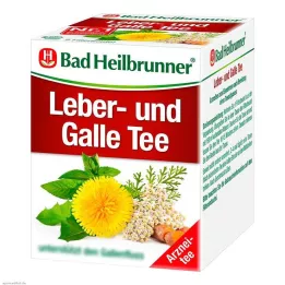 BAD HEILBRUNNER Bolsas de filtro de té de hígado y de Galle, 8 x 1,75 g