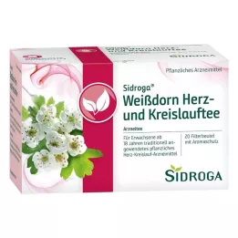 SIDROGA Bolsitas de filtro de té circulatorio y corazón de espino, 20 x 1,5 g