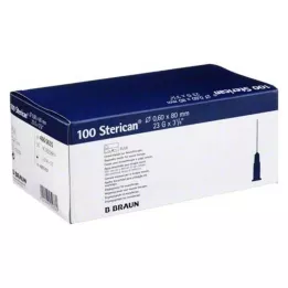 STERICAN Cánulas 23 Gx3 1/5 0,6x80 mm, 100 uds