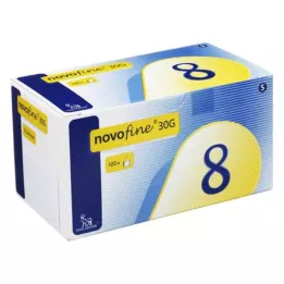 NOVOFINE 8 cánulas 0,30x8 mm, 100 uds