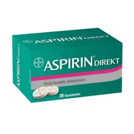 ASPIRIN Tabletas masticables directas, 20 uds
