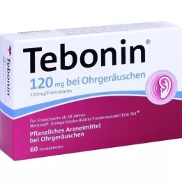 TEBONIN 120 mg para tabletas recubiertas de película de ruido de oídos, 60 pz