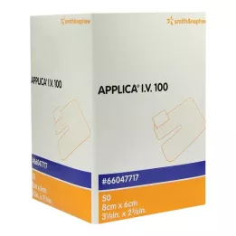 APPLICA Yeso para cánula intravenosa de 100 ml con almohadilla absorbente, 50 uds