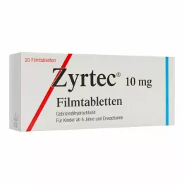 ZYRTEC Comprimidos recubiertos con película, 20 uds