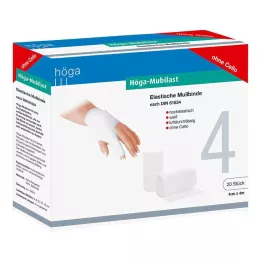 HÖGA-MUBILAST Venda de fijación 4 cm x 4 m sin celofán, 20 uds
