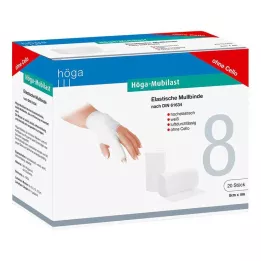HÖGA-MUBILAST Venda de fijación 8 cm x 4 m sin celofán, 20 uds