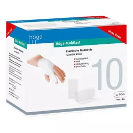 HÖGA-MUBILAST Venda de fijación 10 cm x 4 m sin celofán, 20 uds