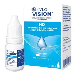 HYLO-VISION HD Gotas para los ojos, 2X15 ml