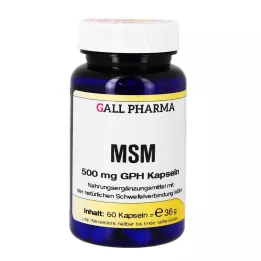 MSM 500 mg GPH cápsulas, 60 uds