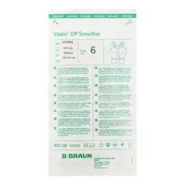 VASCO OP Guantes sensibles estériles sin polvo talla 6.0, 2 piezas