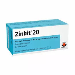 ZINKIT 20 comprimidos recubiertos, 50 uds