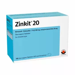ZINKIT 20 comprimidos recubiertos, 100 uds