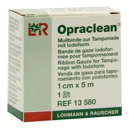 OPRACLEAN Venda de gasa para tampón con yodoformo 1 cm x 5 m, 1 pieza