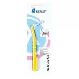 MIRADENT Juego de pinceles Interd.Pic-Brush amarillo, 1 ud