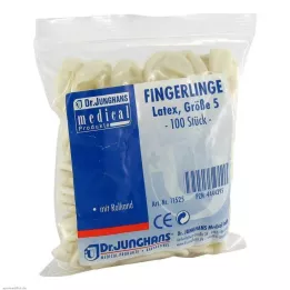 FINGERLING OP Látex tamaño 5 enrollado, 100 piezas