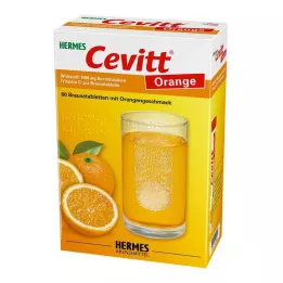 HERMES Cevitt Tabletas efervescentes de color naranja, 60 uds